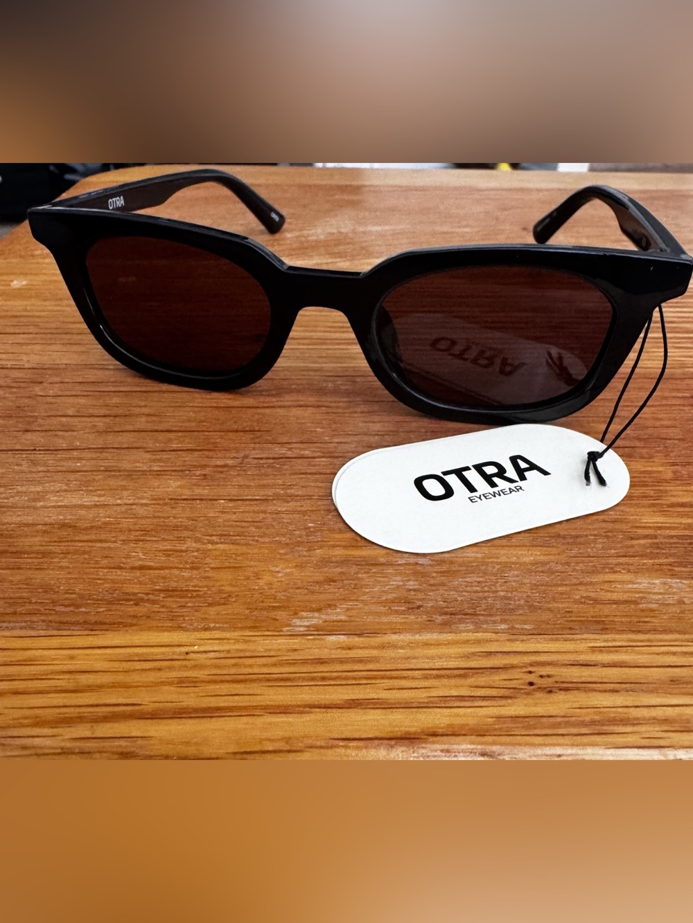 OTRA Women’s Black Sunglasses with Brown Lenses